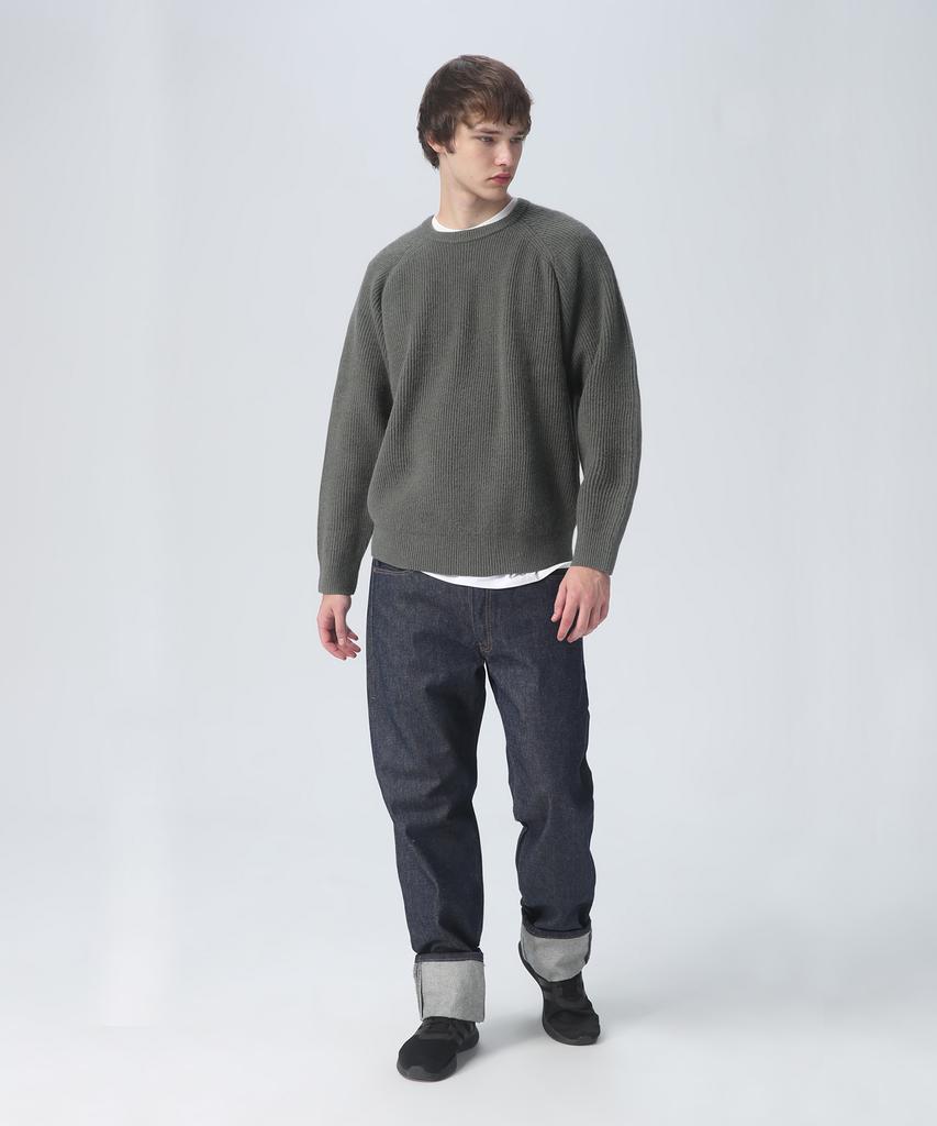 Beullumeol Pbt Wool Hazzi Crewneck Knit - Olive Green