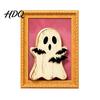 Durable Magnetic Decor Halloween Pumpkin Frame Refrigerator Magnet Vintage Ghost Fridge Decorations Whiteboard Decorative Magnet for Holiday