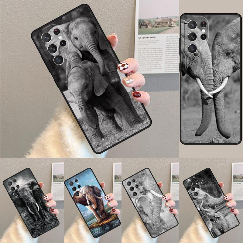 FOREST ELEPHANT Animal Phone Case for Samsung Galaxy note 10 pro S26 Ultra S23 S24 FE S25 S21 S22 PLUS shockproof Cove