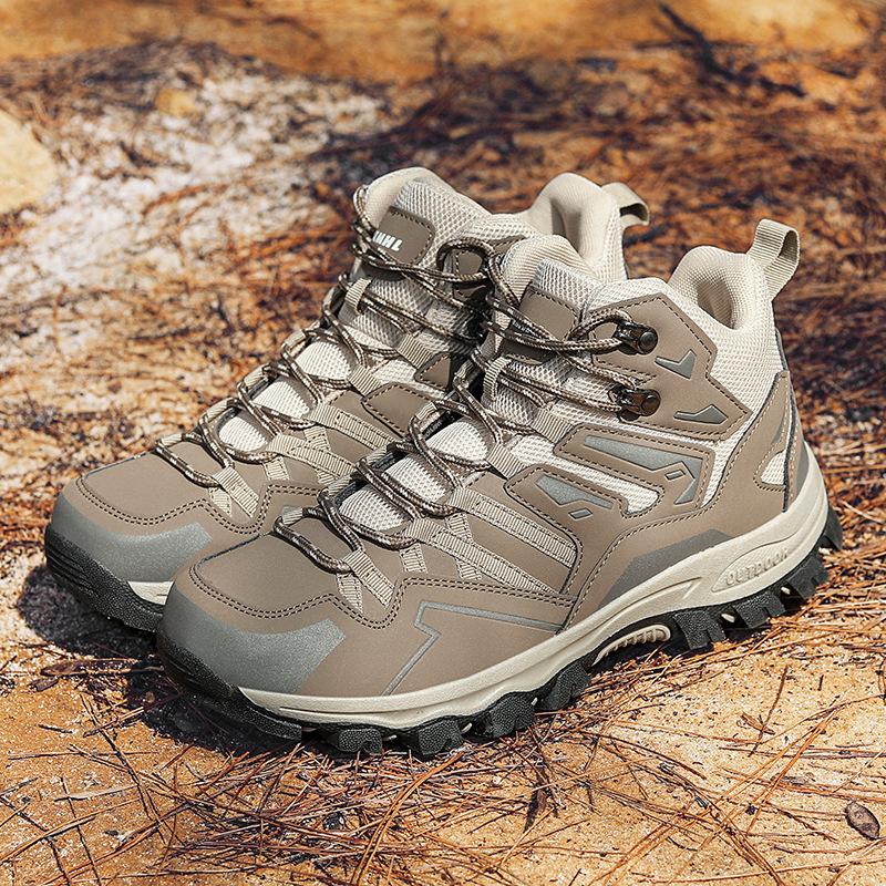Velká velikost vysoké turistické boty prodyšné cestovní turistické boty protiskluzové a odolné proti opotřebení outdoorové sportovní boty