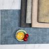 Nordic PU Leather Placemats Double Color Waterproof Oil Resistant Heat Insulation Dining Table Mats Coasters Luxury Style