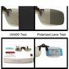 New Polarized Photochromic Lenses Clip on Sunglasses Car Driver Goggles Anti-UV Sun Glasses Driving Eyewear Accessories