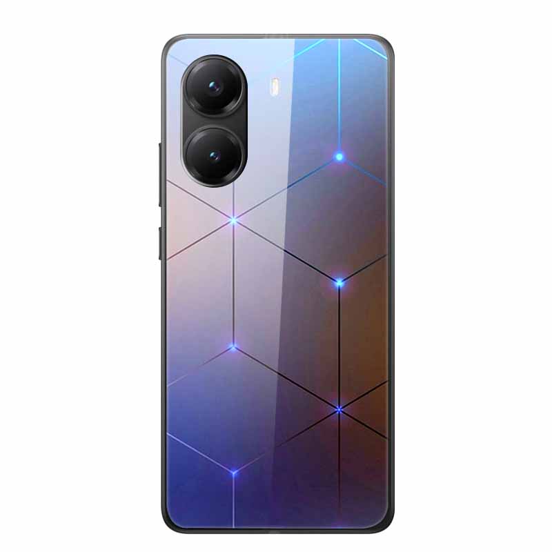 For Poco X7 Pro Glass Case Luxury Phone Back Capa Case for PocoX7pro X 7 Pro Hard Tempered Shield Animals Cartoon Lovely Cover