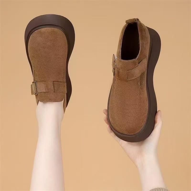 

Осень все включено одинарная обувь женская новая высококлассная универсальная на толстой подошве темперамент верблюжий женская 35 верблюд