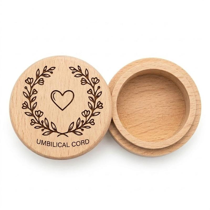 1 pièce Bois Brut Souvenir Pour Dents de Lait Cheveux & Souvenirs Boîte en Bois Fée des Dents Décoration de Maison Cadeau d'Anniversaire