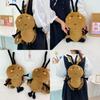 Cute Southern Cockroach Plush Backpack With Splicing Design For Daily Use