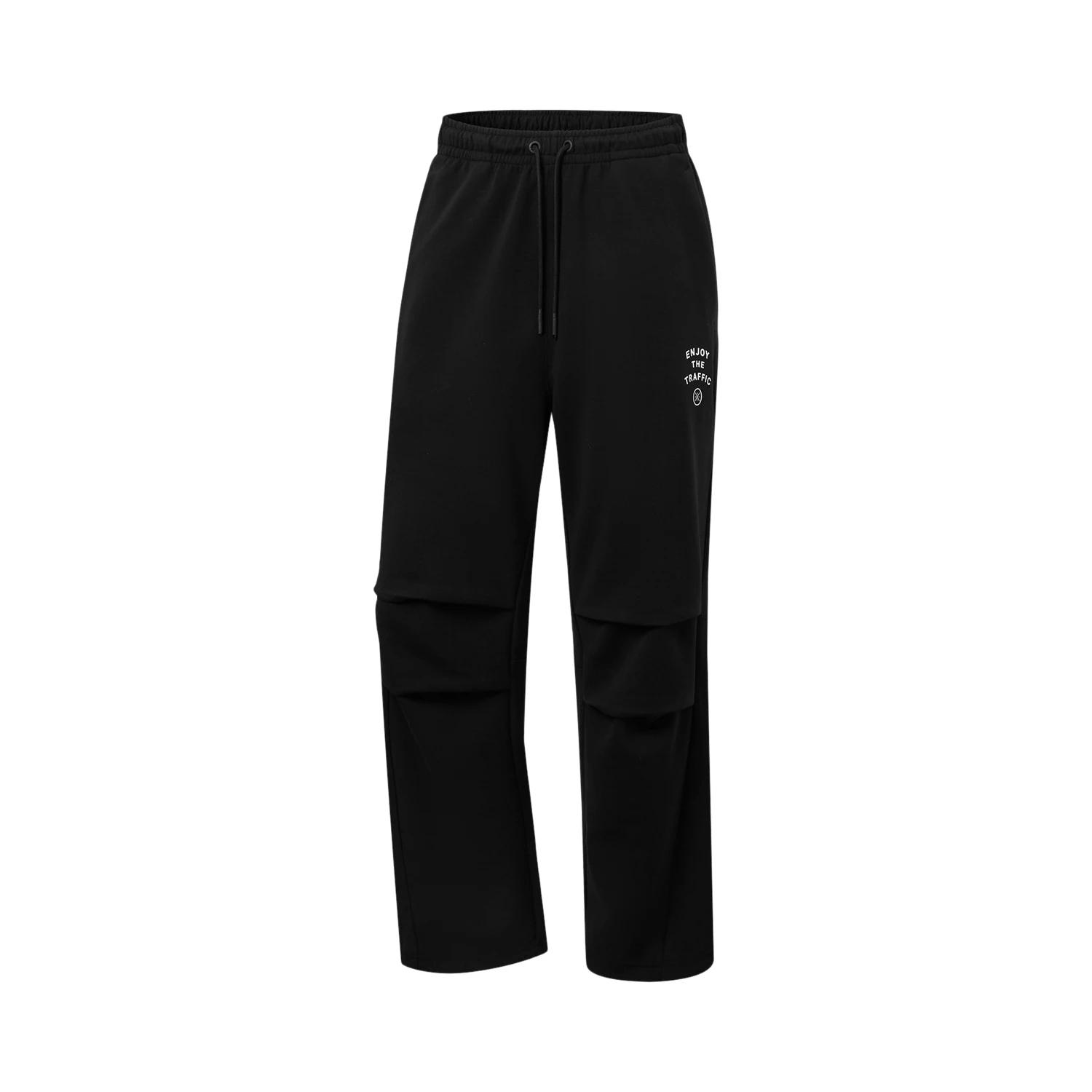 Li Ning Серия Уэйда Буквенный Шнуровка Простой Универсальный Повседневные Брюки Мужские низ AKLW413-1 XXL