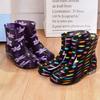 Rain shoes rain boots short tube fashion non-slip waterproof shoes water boots female adult cute overshoes summer