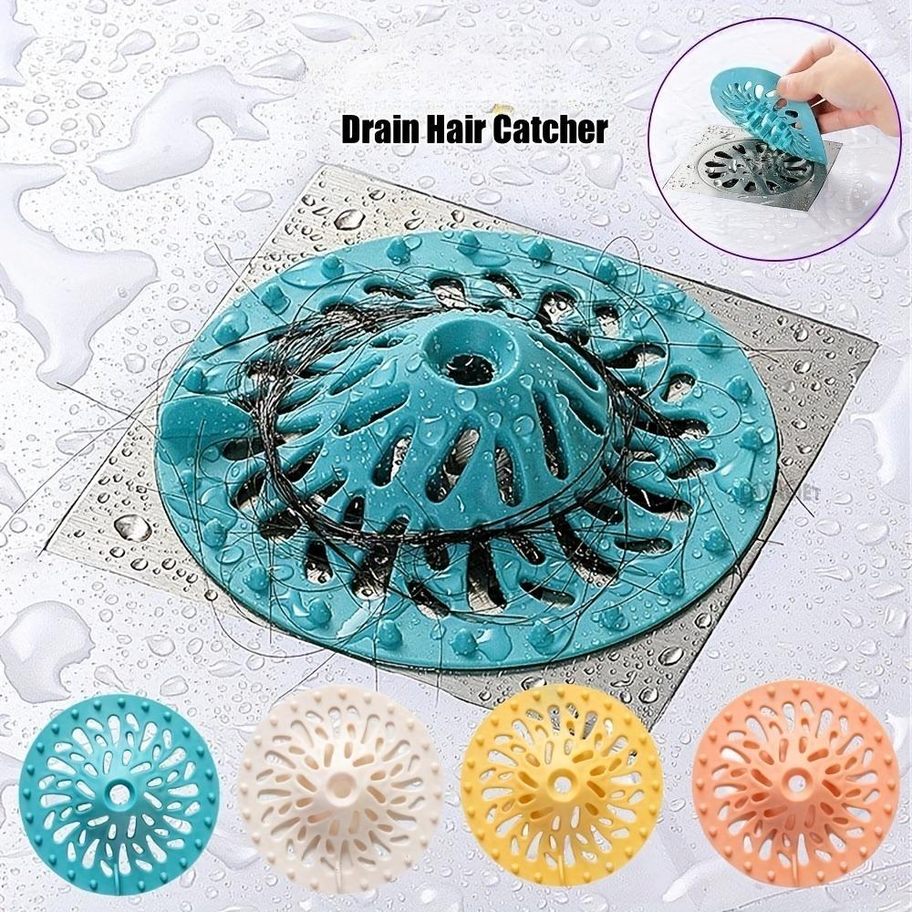 Easy Install Hair Catcher Shower Drain Strainer Filter for Bathroom Bathtub Kitchen Sink Anti Clogging Cover Accessories
