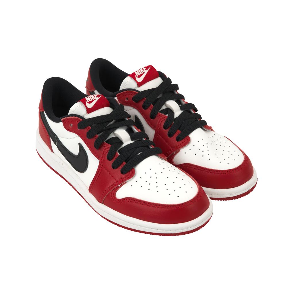 Air Jordan 1 Retro Low OG PS Chicago 2025 Scarpe da Ginnastica per Bambini Rosso Varsity-Rosso Nero HQ6996-600