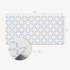 Kafelki Pcv Z Motywem Łatwa Dekoracja Do Jadalni Geometryczny Wzór Z Owalami 10X40X20 Cm