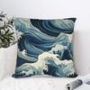Pillow Case Vintage Doodle Flower Print Comfy Pillow Cover For Sofa Home Decor Kawaii Pillowcases
