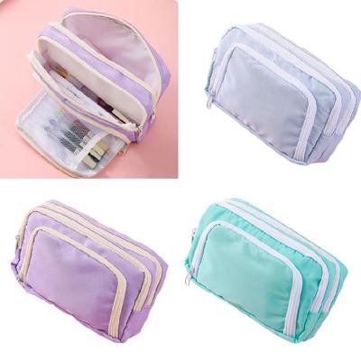 Big Pencil Case Large Capacity Pen Pouches Portable Pen Organizers Storage Bag Travel Makeup Pouches for Student Teen