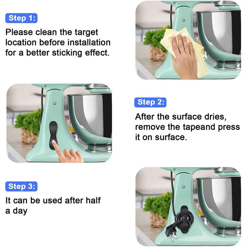4 PEZZI Avvolgicavo Organizzatore per Cavo Elettrodomestico da Cucina Avvolgicavo Clip di Gestione Cavi Supporto per Friggitrice ad Aria Macchina da Caffè Fissatore