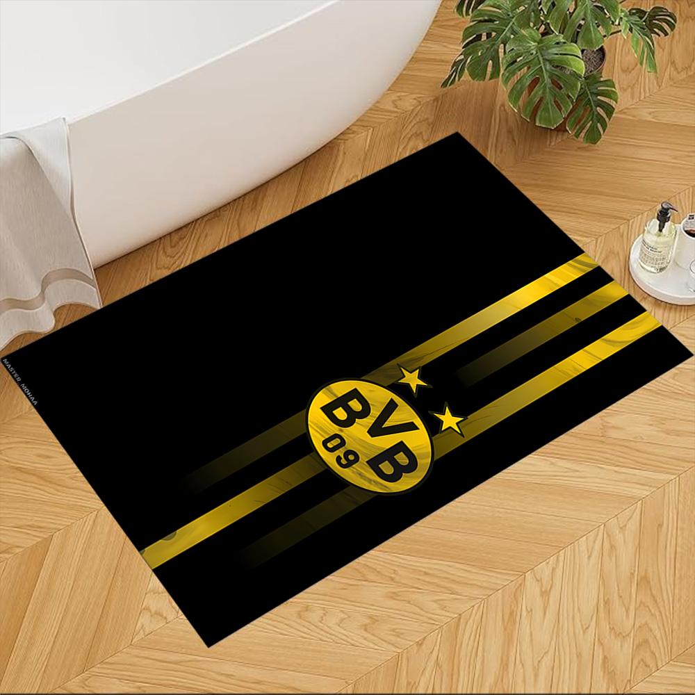 Borussia Dortmund Passion Anti-slip Rug Soft Plush Non-slip Bottom Pet-friendly Living Room Retro American Style Birthday Gift for Family