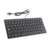 Wired Mini Portable Spanish Keyboard USB Interface for Desktop Computer Ultra Thin 78 Keys