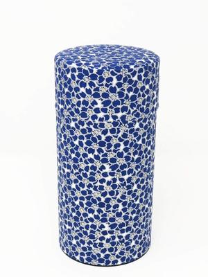 Kitusako in Kyoto hergestellte Yuzen-Papier-Teedose mit Kirschblütenmuster [Verhindert die Zersetzung von Teeblättern] / Teedose, Teebüchse, Teebehälter, T