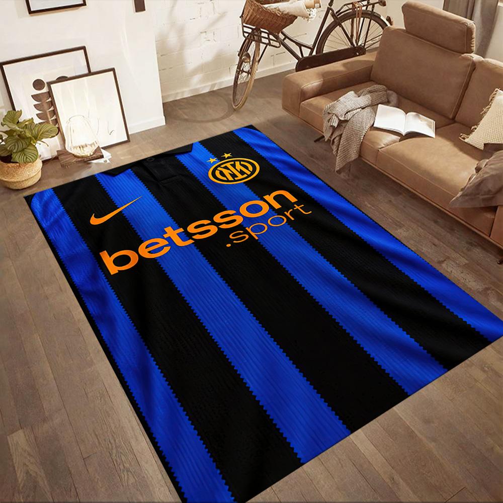 Inter Milan Floor Rug Office Rug Design For Game Room Balcony Hallway Foyer Antislip Rug Office Home Decor Birthdaychristmas Gift