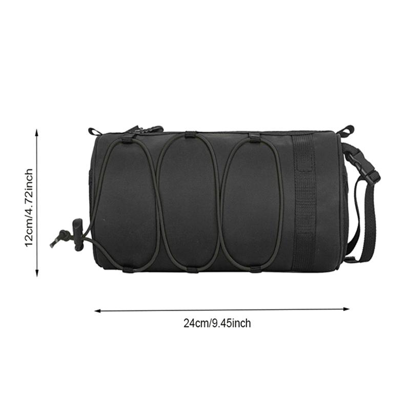 Bike Bag Portable Handlebar Pannier Multi-Purpose Waterproof Backpack Road Cycling Frame Tube Bag Elastic Band
