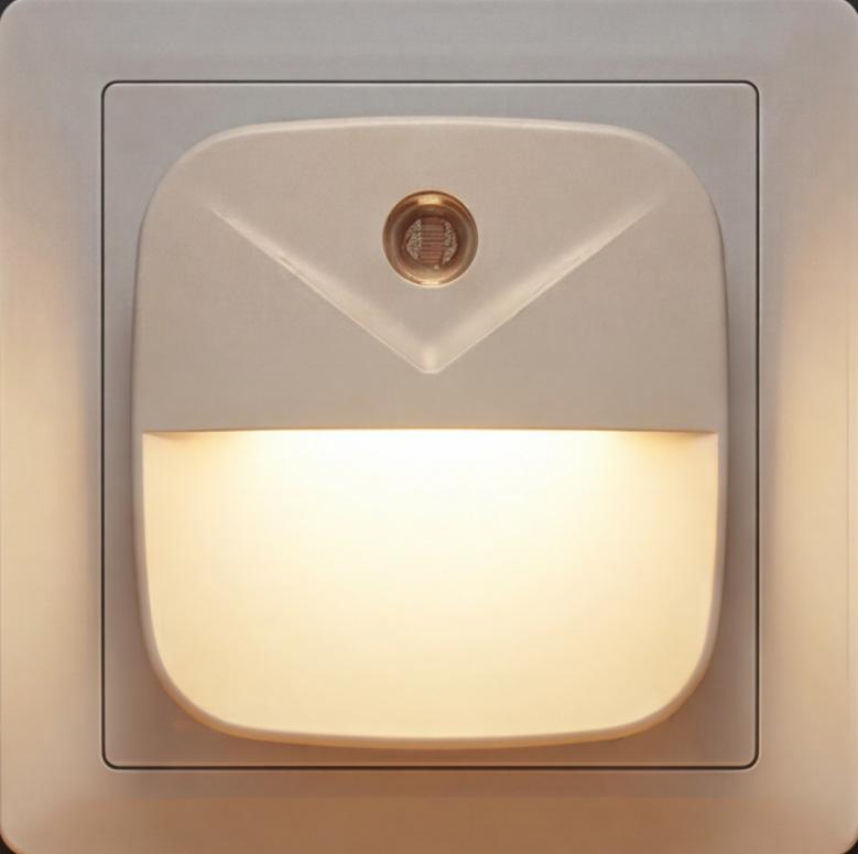Yatak Odası, Bebek Odası, Koridor için Tak-Çıkar Sensörlü Gece Lambası, Enerji Tasarruflu