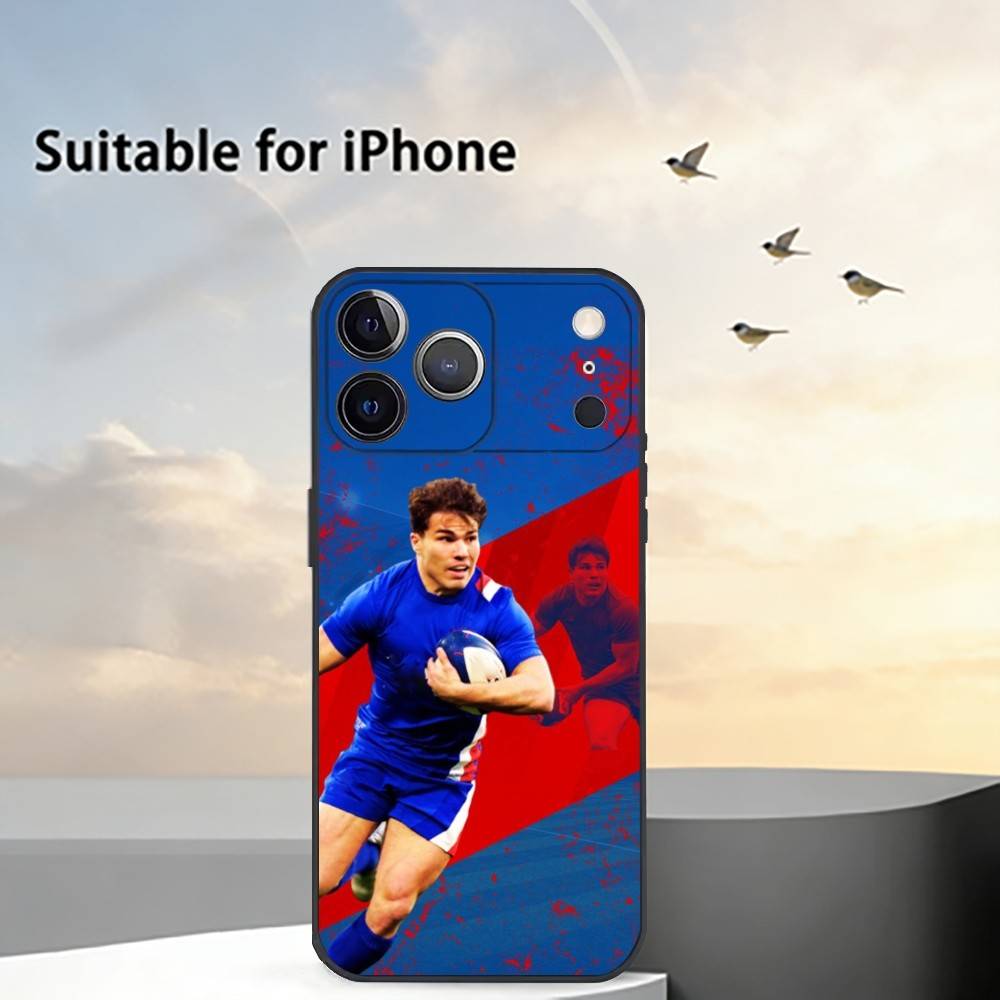 Antoine Dupont for Rugby Fans Phone Case For iPhone 17, 16,15,14,13,12,11 Plus,Pro Max, Others Soft Black Cover iPhone13