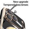 Applicable to Apple 11ProMax mobile phone case 11 solid color fulcrum magnetic suction bracket 11 electroplating 11 anti-drop protective case moisture