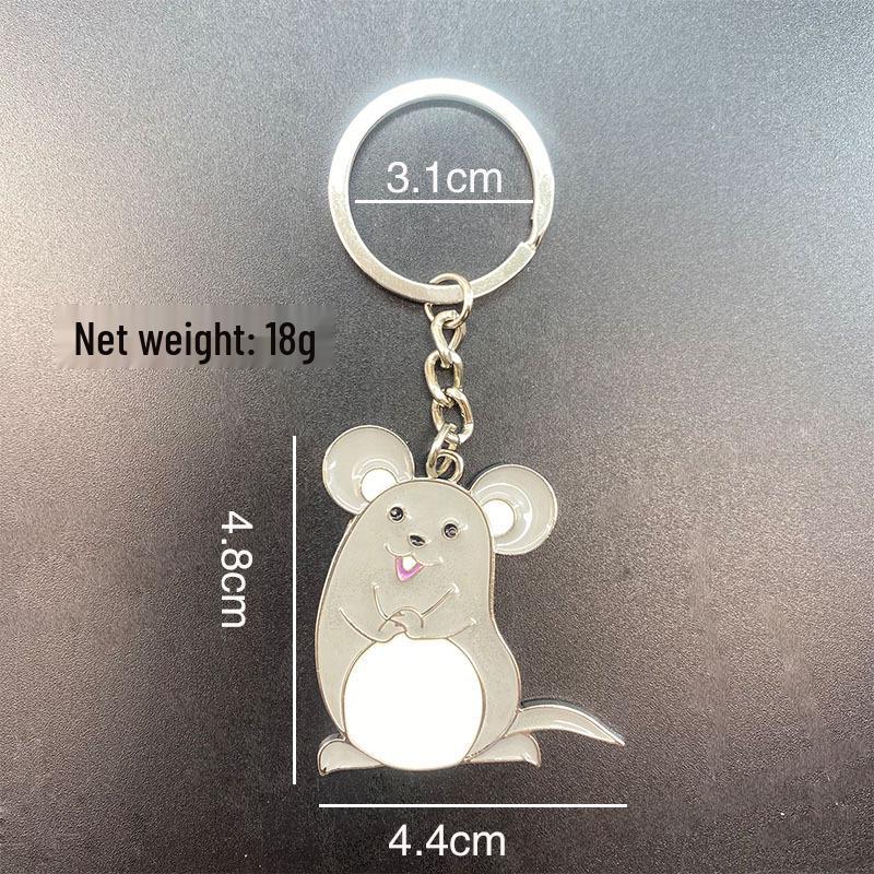 

3D Брелок для мыши со знаком зодиака - Талисман года мыши в подарок