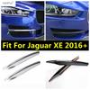Främre Dimljus Ljus Ögonbrynslist Stötfångare Luftintag Splitter Dekoration Skydd Trim Tillbehör För Jaguar XE 2016 -