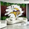 Minnesota Vikings Logo Wall Tapestry Aesthetic Wall Hanging Printed Fabric Blanket Decorative Tapestries for Bedroom Living Room Home Decor