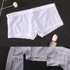 Men Sexy Seamless Underwear Ultra-Thin Transparent Boxer Mesh Panties Shorts