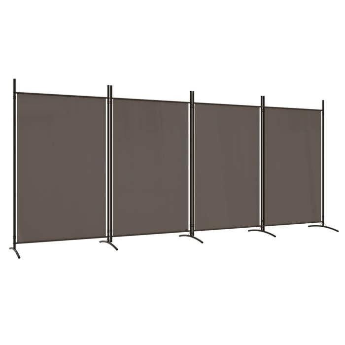VidaXL Cloison de Séparation 4 Panneaux Séparateur de Pièce Pliable Diviseur Écran d'Intimité Paravent Décoration Salon 350264
