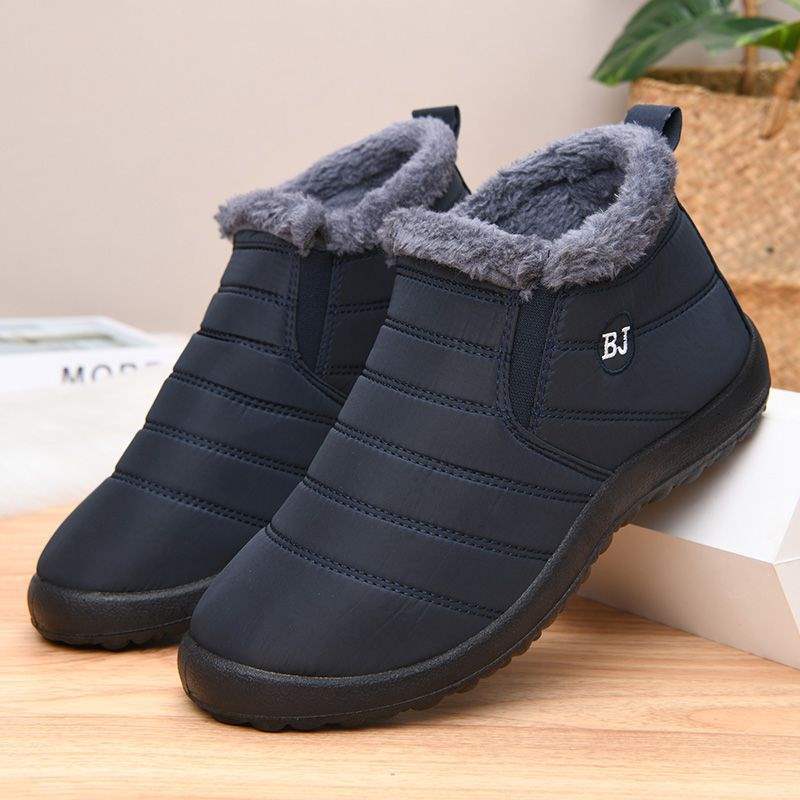 Men's Shoes Winter Waterproof Boots Cotton Shoes Men's and Women's Couples Snow Boots Non-slip Warm Piled Thickened Women's Cotton Boots