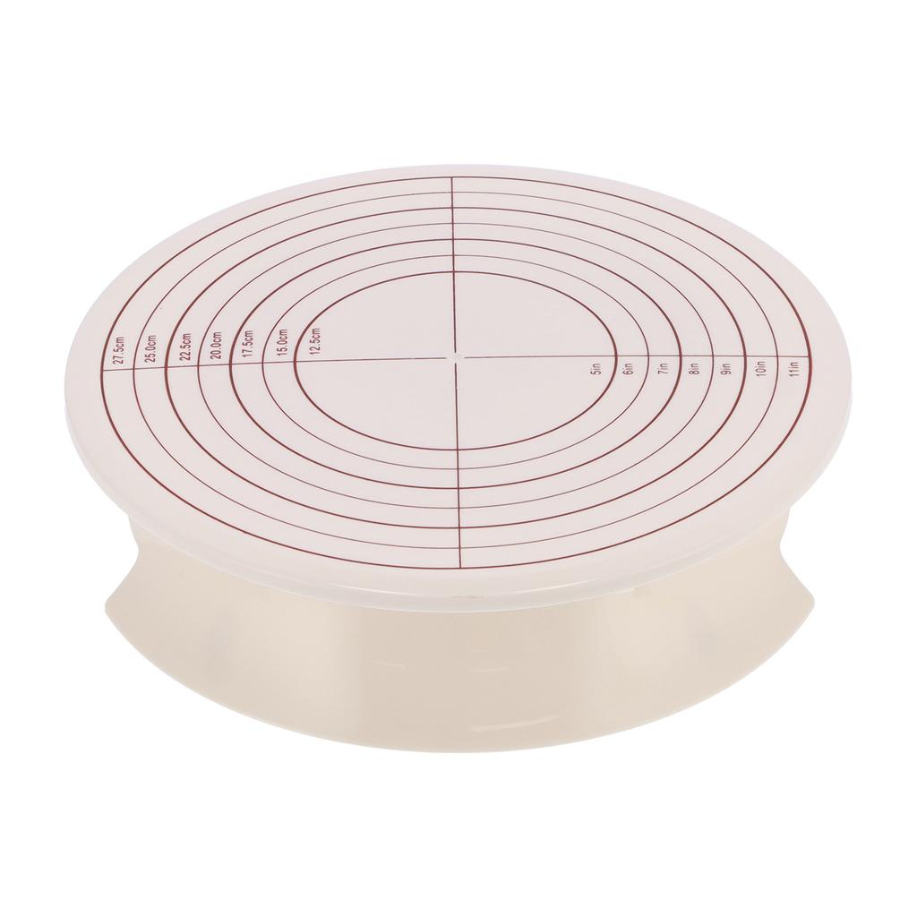 DIY Kuchen Drehteller Basis Rutschfest Drehbar Kuchen Dekorierständer Backwerkzeug mit Skala