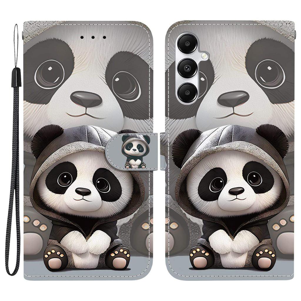 For Samsung Galaxy A17 5G Wallet Case Pattern Printing Leather Stand Phone Cover with Strap