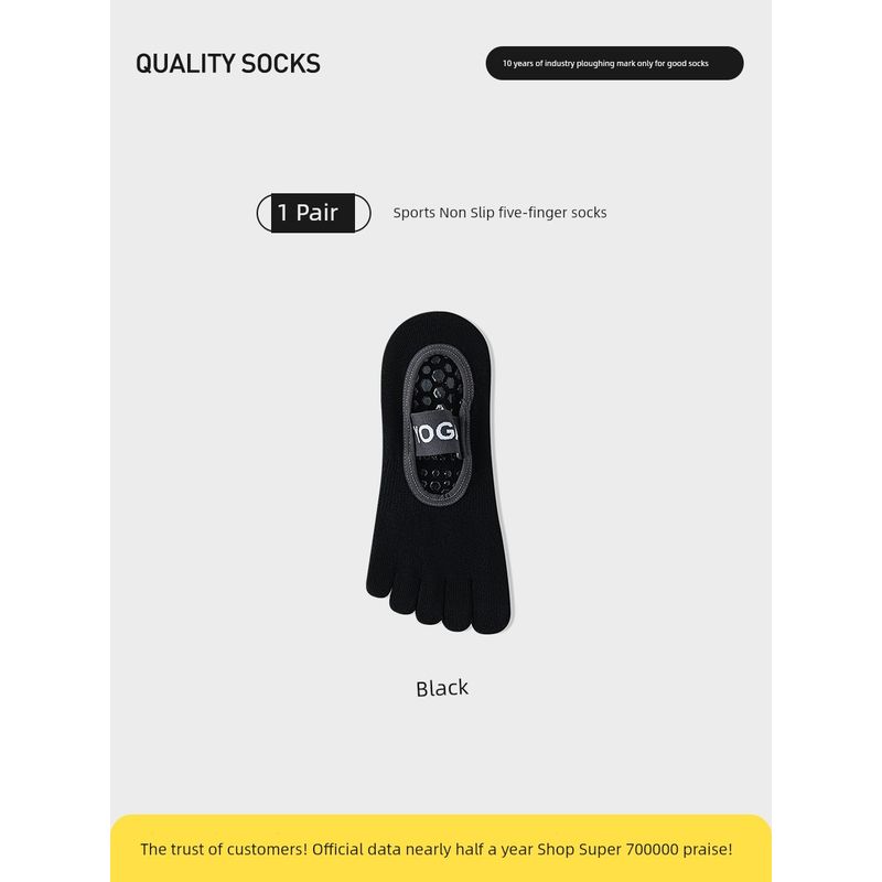 

Yoga Toe Socks Women s Summer Thin Toe Socks Dance Fitness Pilates Boat Socks Non-Slip Finger Socks Professional Black(1 pair [full sole Non Slip is more stable]])