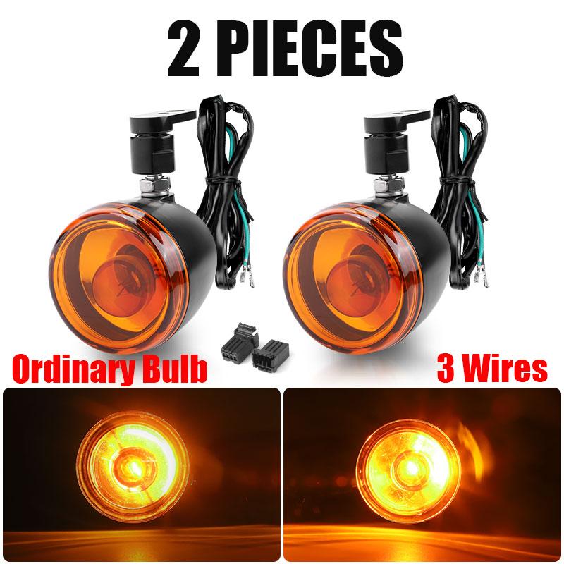 

Передние светодиодные указатели поворота мотоцикла, янтарные, белые, DRL, металлические индикаторы, мигалка для Dyna Softail Sportster 883 1200, аксессуары