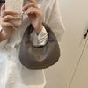 Yogodlns Simple Solid Color Clutch Bags Pu Leather Women Underarm Hobo Bag Commute Small Handbags For Ladies