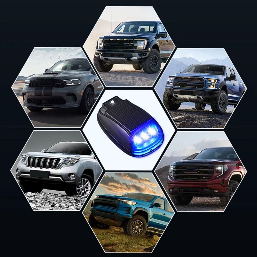 Waterproof Solar LED Flash Light Wireless Roof LED Navigation Light Pickup Truck