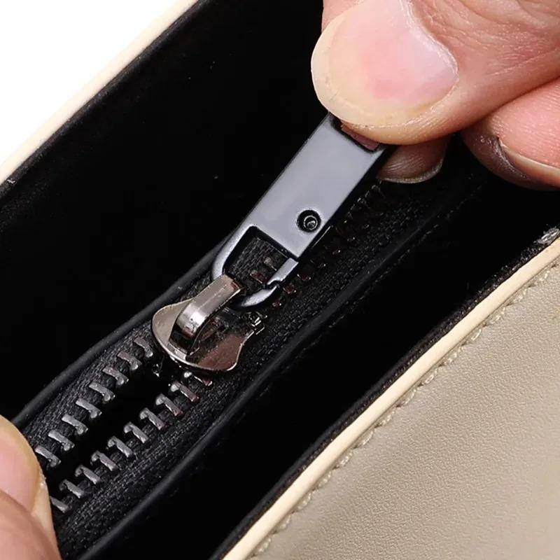 1/10pcs Durable Tool Free Zipper Repair Instant Replacement Metal Pull Slider Universal Detachable for Luggage Bags Clothing