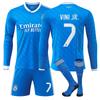 Maglie da Calcio a Manica Lunga Maglie Casa e Trasferta Real Madrid Adulti Bambini