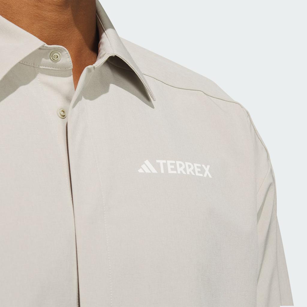 Adidas Aeroready Long Sleeve Top Solid Color Logo Outdoor Quick-Dry Comfortable Casual Shirt Men Tops Light-Gray IP0731