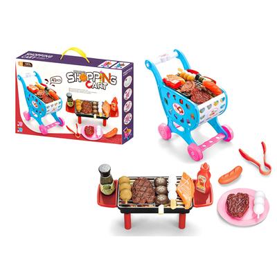 Children's Play Food Toy Set Kids Simulation BBQ Pretend Skewer Barbecue Kit Toy Gift For Indoor Outdoor