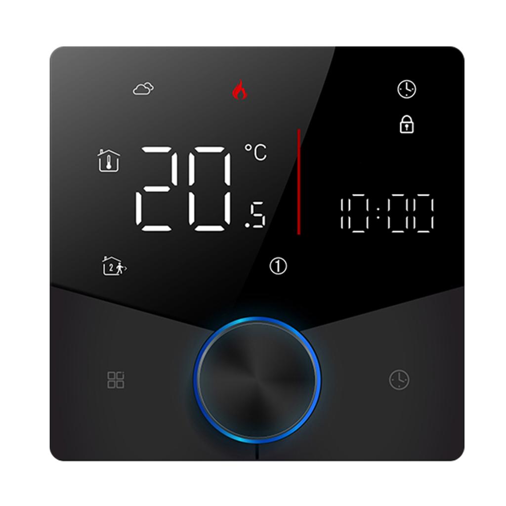 Smart Digital Display Thermostat With Knob Button Multi-Function Floor Heating Controller For Floor Heating