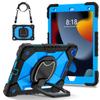 for iPad 5th/6th/7th/8th/9th/10th 2022 Air 4/5 Pro 11 Pro 9.7 Case with Pencil Holder with 360 Rotating Foldable Stand Cover