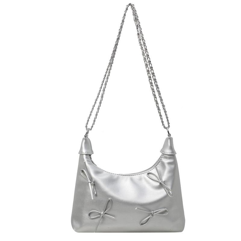 Fashion Bow Bag Women's New Versatile Commuter Shoulder Messenger Bag