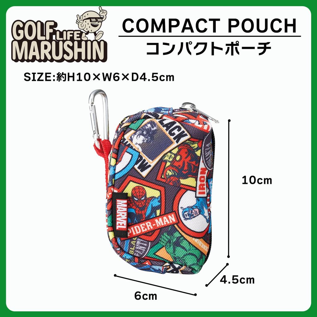Pouzdro na golfové míčky Marushin s náhodnými nášivkami Marvel a karabinou 2505041200 Postavy, Včetně,