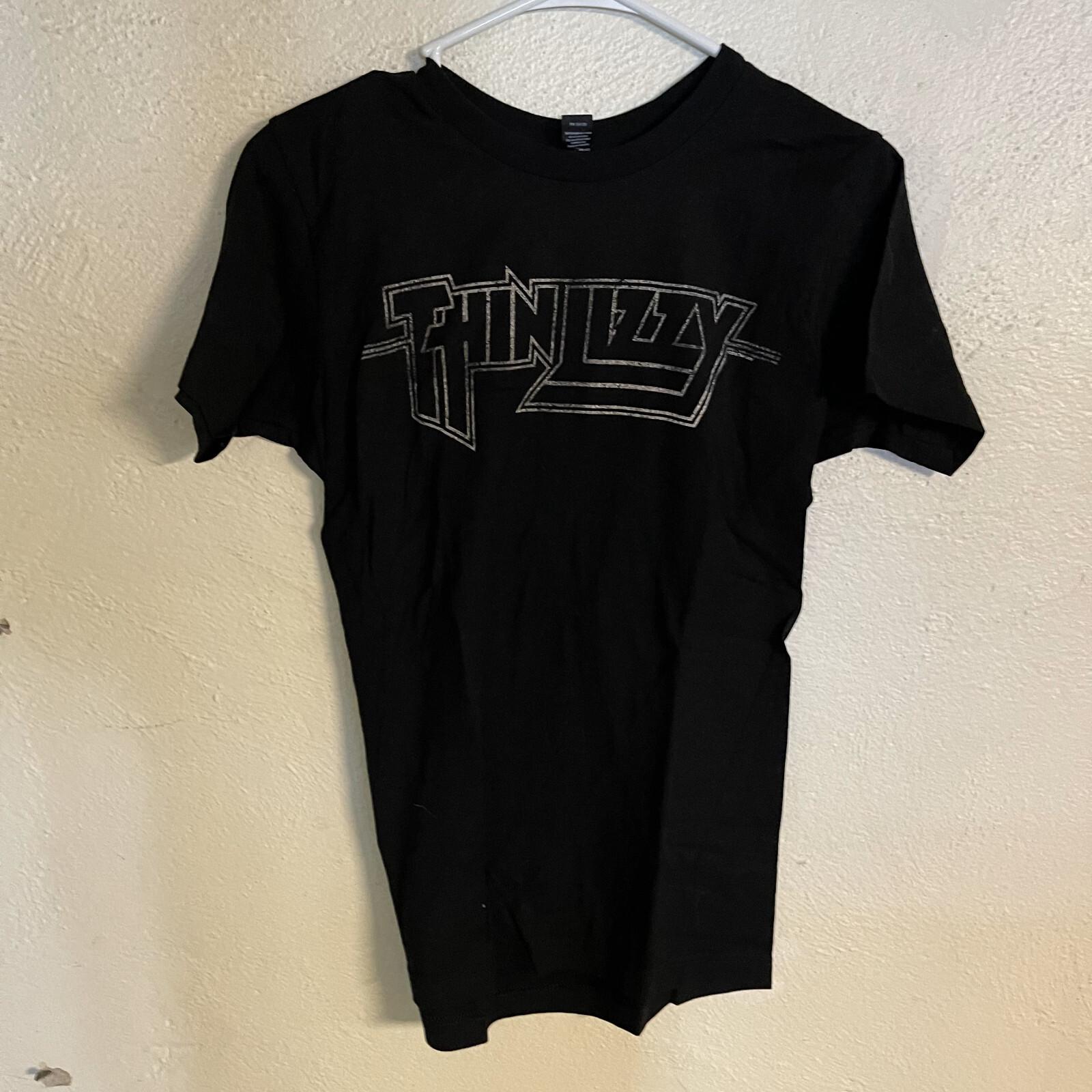 Band T-Shirt - THIN LIZZY Logo - Black - Small S