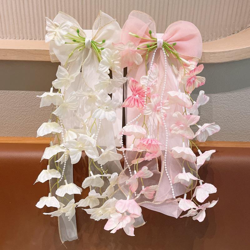 Lily Large Bow Flower Hair Clip for Girls – Ancient Style Accessory