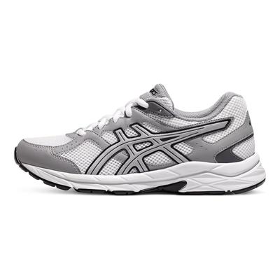 Gel-Contend Comfortable Versatile Fabric Low-Top Short Distance Running Shoes Women Sneaker White Gray 1012B731-100