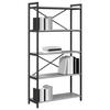 Bookshelf 80 x 30 x 155 cm Engineered Wood Grey Sonoma